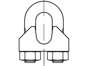 DIN 741 Drahtseilklemmen mit U-förmigen Klemmbügel