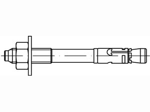 Artikel 88694 Stahl FBZ GS galvanisch verzinkt FISCHER Bolzenanker FBZ mit Mutte