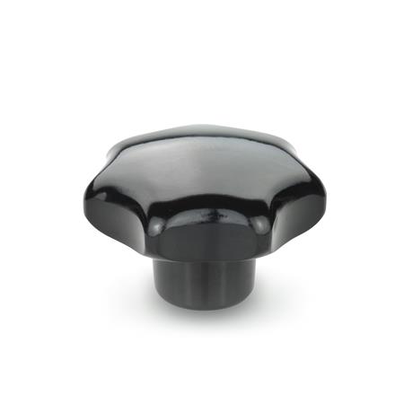 DIN 6336 Sterngriffe, Kunststoff, Buchse Messing