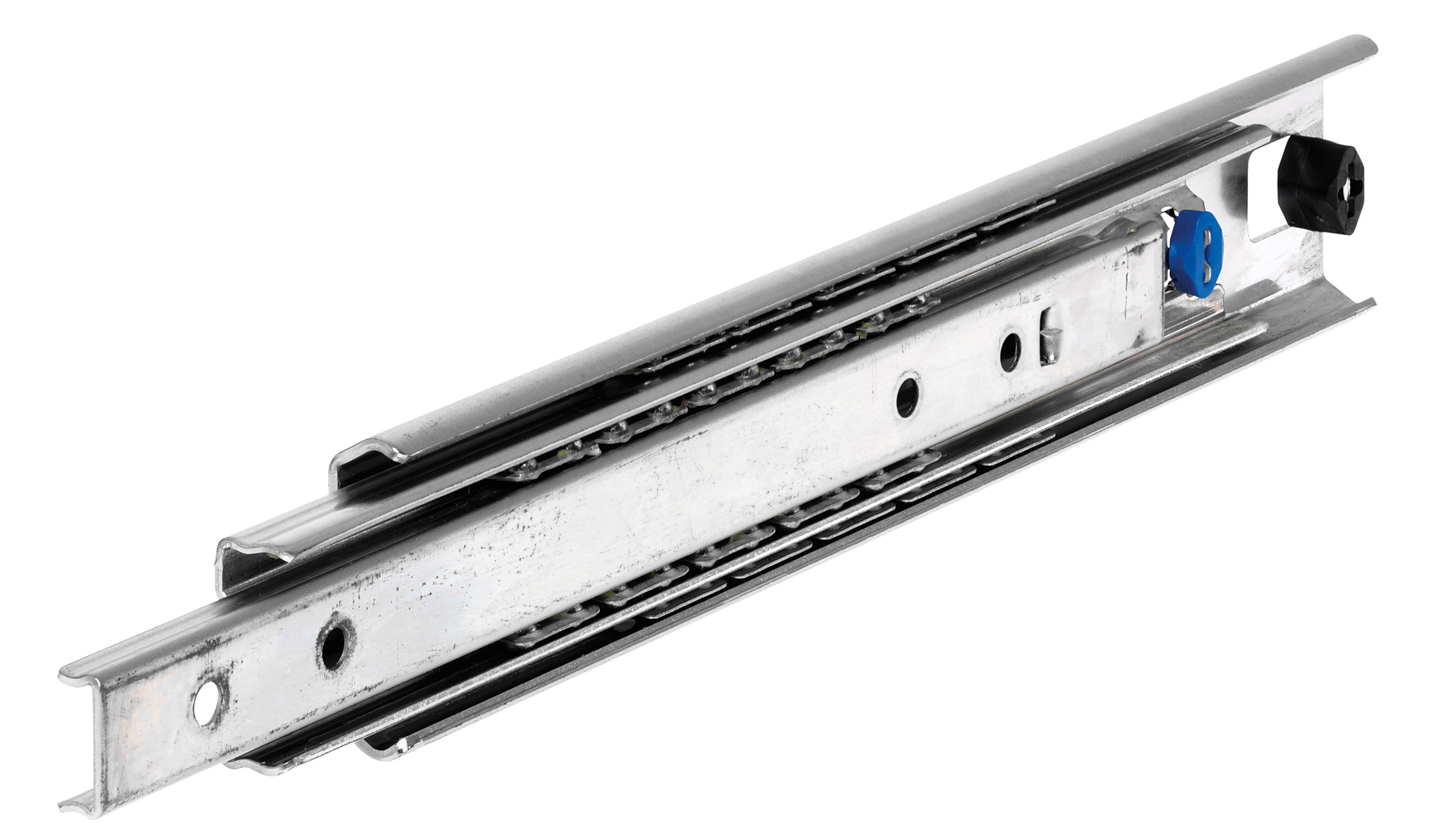 Auszugschienen DZ 5321, Breite 19,1 mm, bis 160 kg, Überauszug, Einhalterung