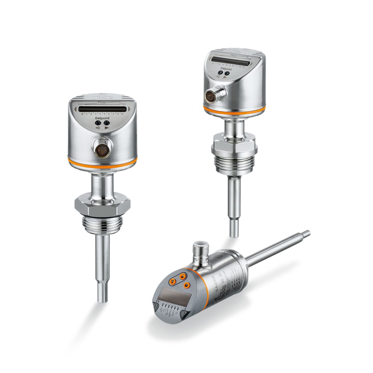 Compact flow sensors for hygienic areas