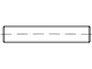 DIN 976-1 A 4 Form B Gewindebolzen, mit Kegelkuppen
