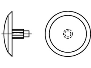 Artikel 89013 Kunststoff ocker Kappen mit Stift ABC-SPAX-Schrauben mit Kopfbohr