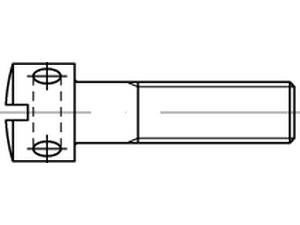 DIN 404 5.8 galvanisch verzinkt Kreuzlochschrauben mit Schlitz
