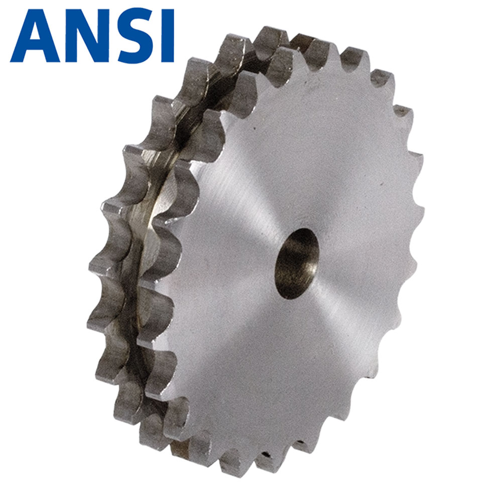 Zweifach-Kettenradscheiben ZRL ohne Nabe, ANSI 50-2 (ASA 10 A-2, ex DIN 8188)