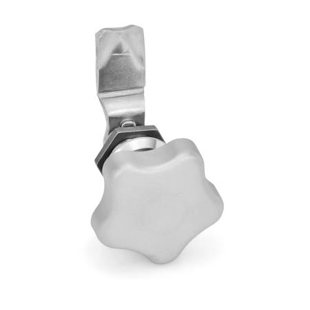 GN 115 Verriegelungen, Edelstahl, Betätigung mit Bedienelementen