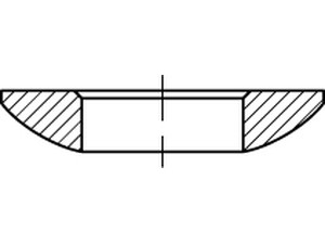 DIN 6319 Stahl Form C galvanisch verzinkt Kugelscheiben, einsatzgehärtet