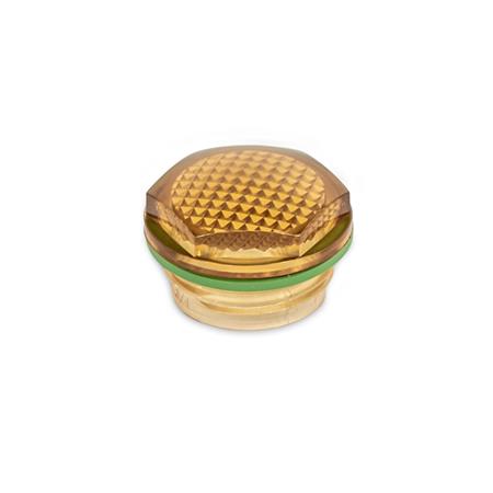 GN 541.5 Ölschaugläser, Kunststoff, mit Prismeneffekt, temperaturbeständig bis 150 °C