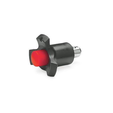 GN 113.1 Kugelspannbolzen, Edelstahl, mit Klemmlängenausgleich