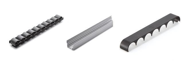 Rollenschienen, Kugelschienen