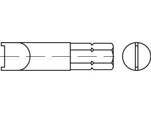 Artikel 88665 Schraubklingen/Bits für Zweilochschrauben