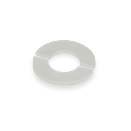 GN 7072.30 Dämpfungsscheiben, Elastomer, für geteilte Stellringe