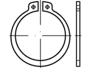 DIN 471 Federstahl schwer Sicherungsringe (Halteringe) für Wellen, schwere Ausfü