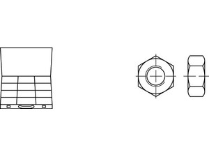 Artikel 82934 Sortimentskästen Muttern mit Regelgewinde