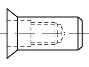 Artikel 88481 Stahl S galvanisch verzinkt Blindniet-Muttern, rund, geschl., SEKO