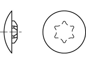 Artikel 88006 Kunststoff ISR, rehbraun Zierkappen für ISR-Schrauben mit Innensec