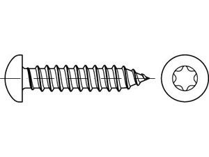 ~DIN 7981 Stahl Form C-ISR galvanisch verzinkt Linsen-Blechschrauben mit Spitze,