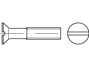 DIN 963 Senkschrauben mit Schlitz