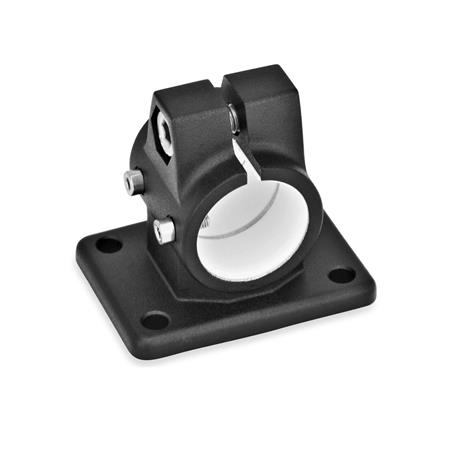 GN 146.1 Flansch-Verfahrschlitten für Lineareinheiten, Aluminium, mit 4 Befestigungsbohrungen