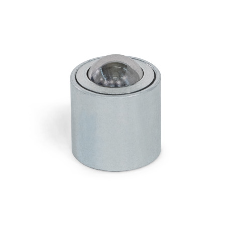 GN 509.6 Kugelrollen, Gehäuse Stahl, mit Innengewinde