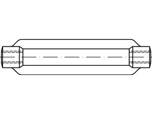 DIN 1480 Stahl SP feuerverzinkt Spannschlossmuttern, geschmiedet, offene Form