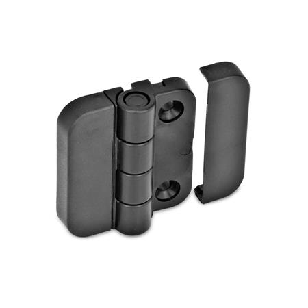 GN 122.2 Scharniere ohne Raststellungen, Kunststoff