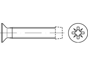 DIN 7500 Stahl Form M-Z galvanisch verzinkt Gewindefurchende Schrauben, KS -Z me