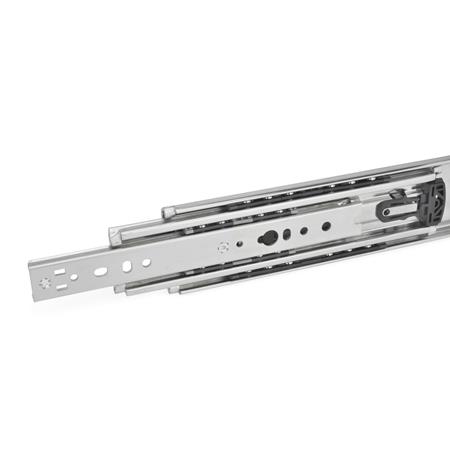 GN 1440 Teleskopschienen mit Vollauszug, Belastbarkeit bis 3250 N