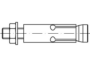 Artikel 88583 Stahl FZA galvanisch verzinkt FISCHER ZYKON-Bolzenanker FZA mit Mu