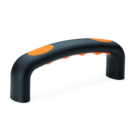 GN 725.3 Bügelgriffe, Kunststoff, Einsatz mit Fingermulden, Softline