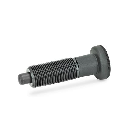 GN 613 Rastbolzen, Kunststoff-Knopf