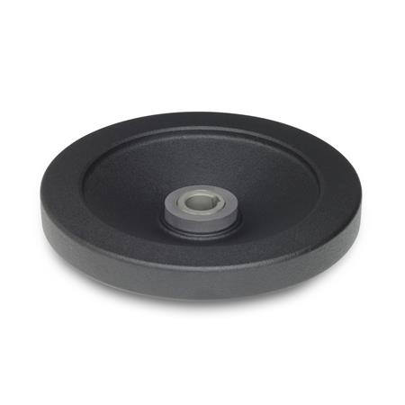 GN 323.4 Sicherheits-Handräder, Aluminium mit Gleitlager