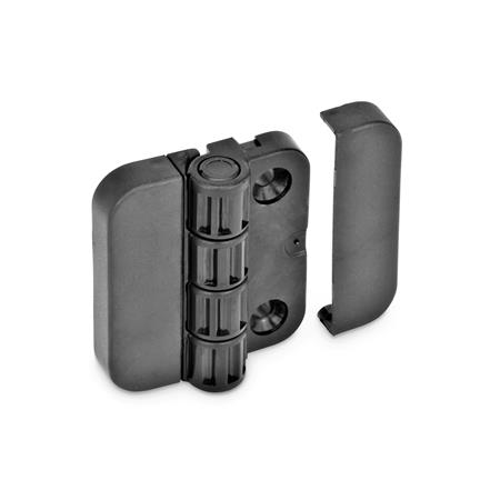 GN 122.1 Scharniere mit 4 Raststellungen, Kunststoff