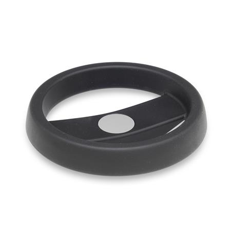 GN 522 Speichenhandräder, Kunststoff, Buchse Stahl