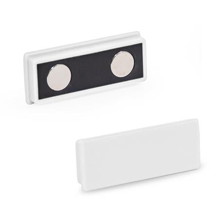 GN 53.2 Haftmagnete, Rechteckform, mit Kunststoffgehäuse