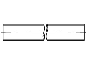 ~DIN 975 A 5 Gewindestangen, Länge 1000 mm