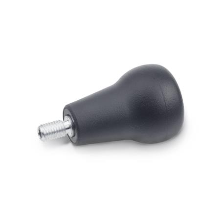 GN 597.1 Drehbare Pilzgriffe, Kunststoff, Softline