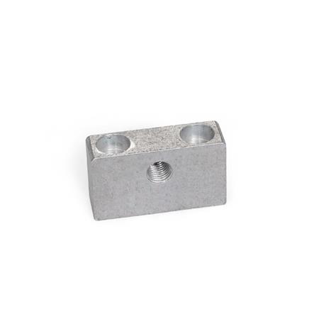 GN 828 Lagerböcke, für Stellschrauben GN 827, Aluminium