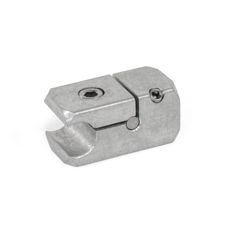 GN 476.2 Reling-T-Klemmhalter, Aluminium, teilbar