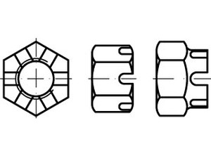 DIN 935 Kronenmuttern