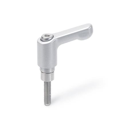 GN 511 Klemmhebelsets, Zink-Druckguss / Edelstahl