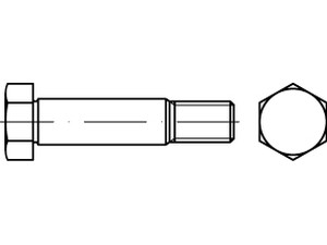 DIN 610 Sechskant-Paßschrauben mit kurzem Gewinde