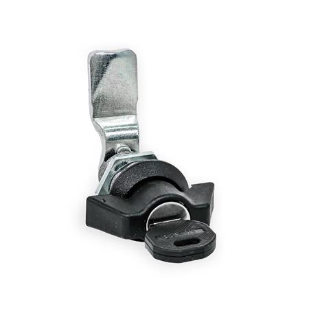 GN 515 Verriegelungen, mit verlängertem Gehäuse, Betätigung mit Bedienelement, abschließbar