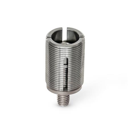 GN 355.2 Nivellierelemente, mit unverlierbarer Kugelscheibe, Edelstahl