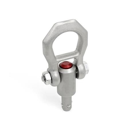 GN 1130 Kugeltragbolzen, Edelstahl, selbstsichernd