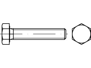 DIN 961 8.8 Sechskantschrauben mit Gewinde bis Kopf, mit metrischem Feingewinde