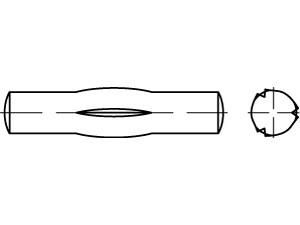 DIN 1475 Knebelkerbstifte