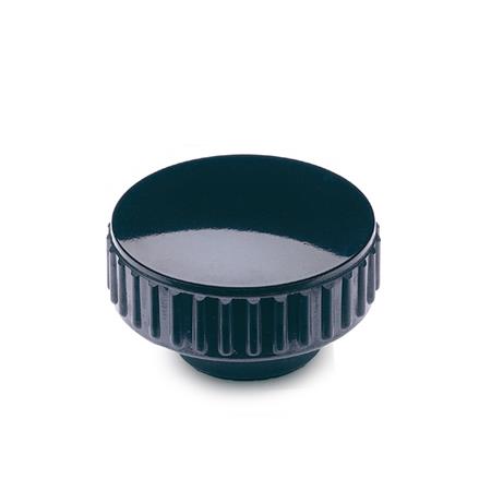 GN 530 Rändelmuttern, Duroplast, Buchse Messing