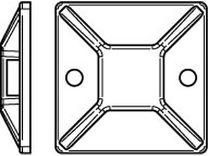 Artikel 82554 PA 6.6 MB-AT schwarz Befestigungssockel für Kabelbinder mit Spezia