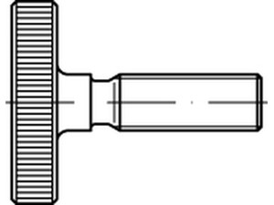 DIN 653 Rändelschrauben, niedrige Form